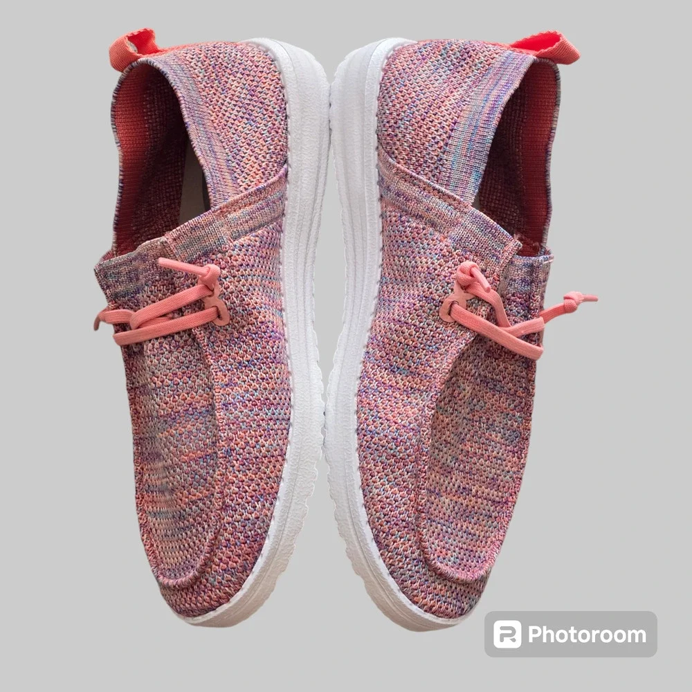 Hey Dude Women’s Wendy Halo Sunset Pink Shoes, Size 6